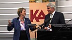 Bild: Magda Krn, Vorsitzende des Katholischen Akademiker/innenverbandes sterreich mit Heinrich Schmidinger